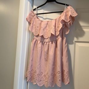 Lovers+Friends off the shoulder dress